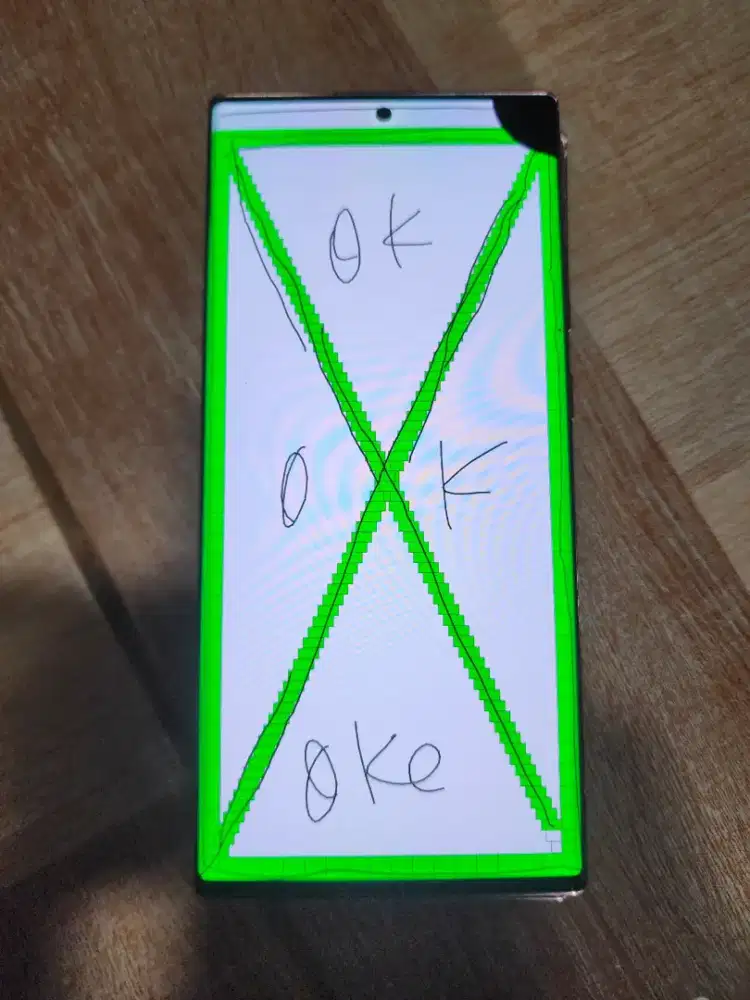 LCD samsung Note 20 ultra original copotan layak pakai