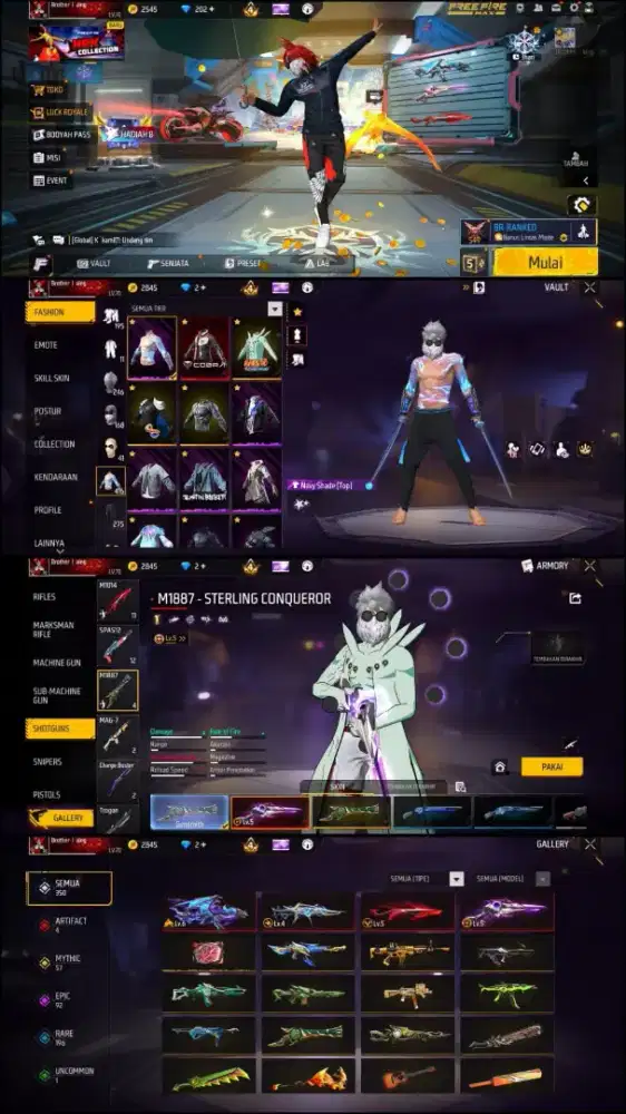 akun free firee murah