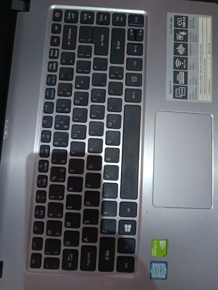 Laptop Acer Core i5 Murah – Tinggal Pasang SSD, VGA Nvidia RAM 16 GB