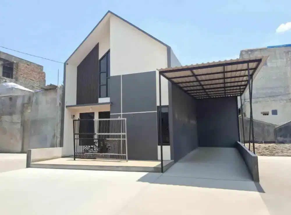 Rumah Scandinavian mezanine di pusat kota depok harga promo