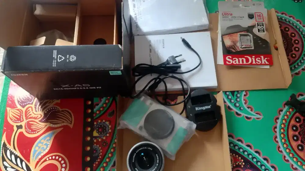 Fujifilm XA 5 Mirrorless Camera Green Mint Second/Bekas