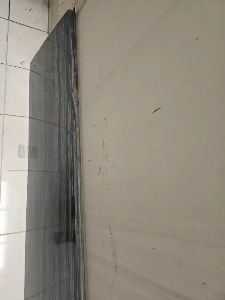 Meja Dapur Solid Surface Marmer Hitam Abu (Second, Kondisi Bagus)