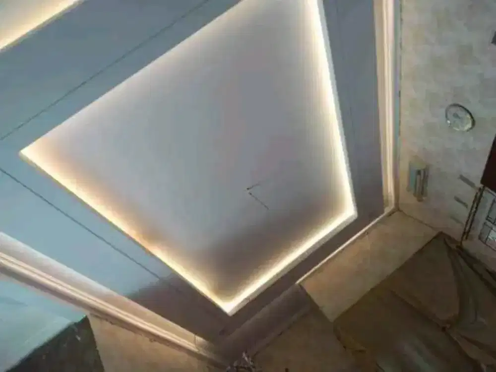 Plafon gypsum dan pvc ya gan