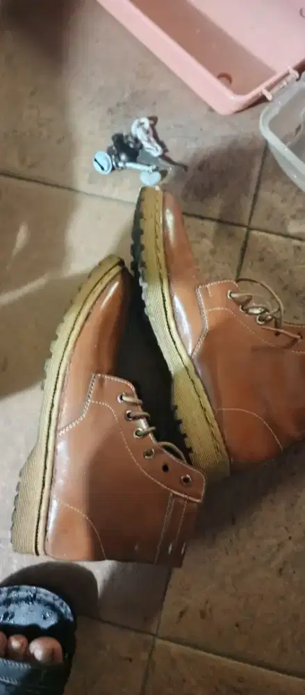 Edisi udah gak muat, SEPATU BOOT KULIT