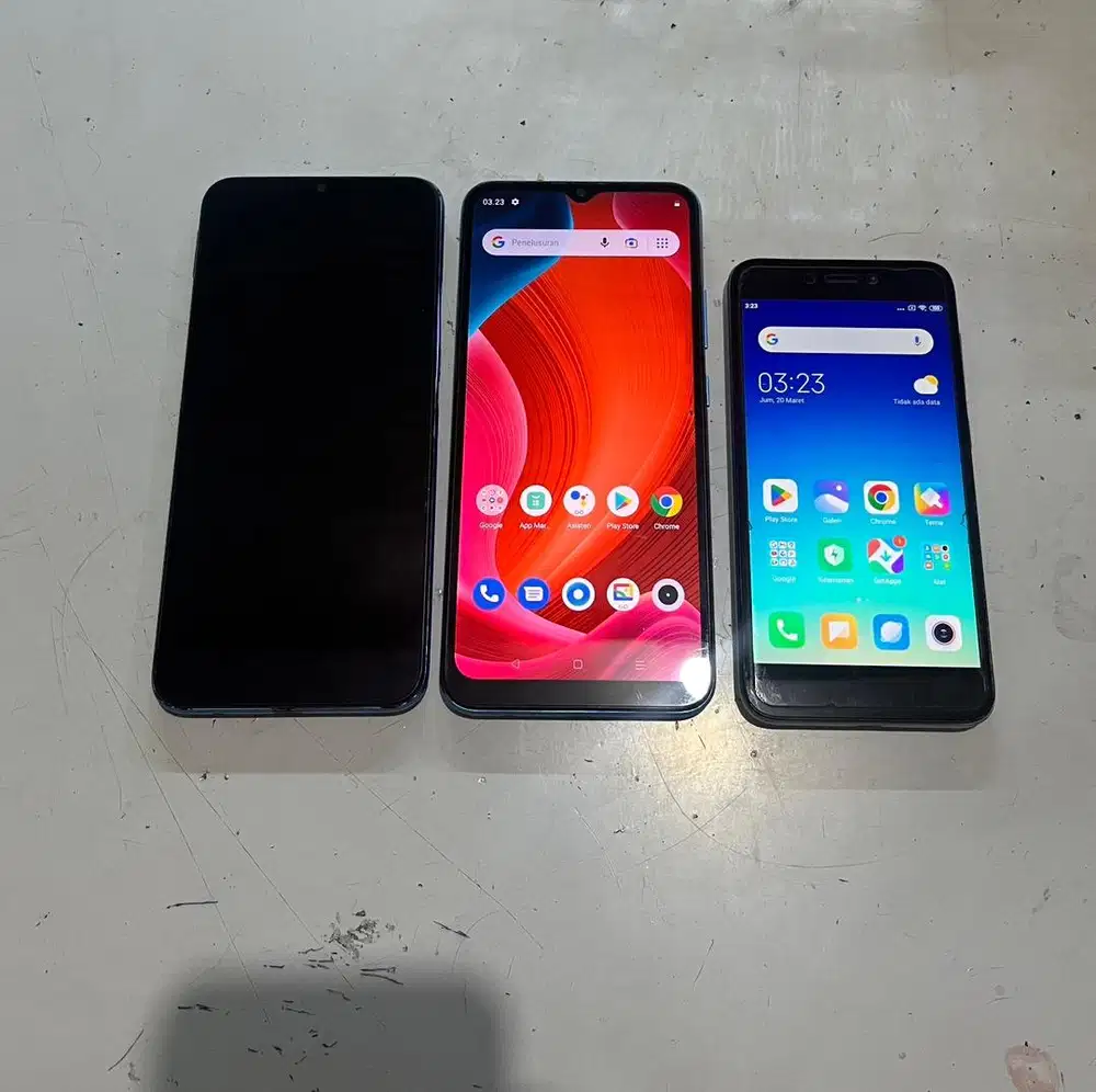 jual cepat 3 HP, realme C11 (2) & redmi 6A ram 2/16