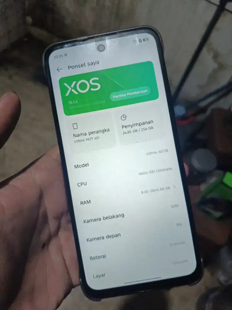 Infinix hot 60i ram 8+8256