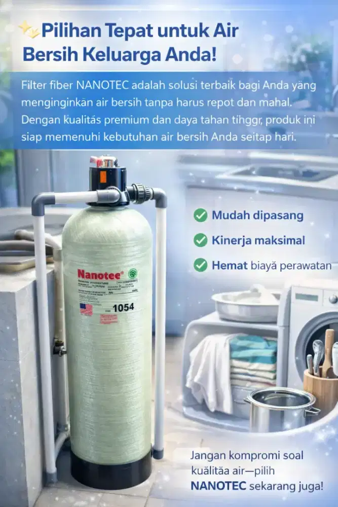 Filter Air Fiber Tahan Lama, Harga Bersahabat