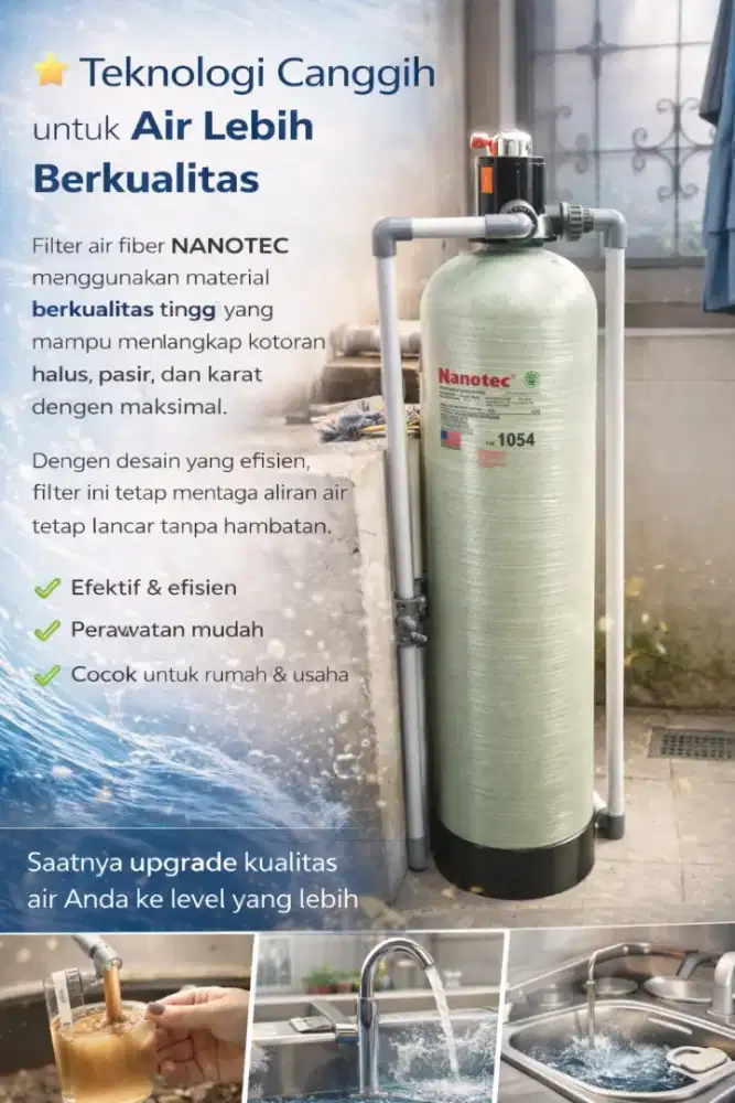 Air Bersih Setiap Hari? Bisa dengan Filter Fiber Ini