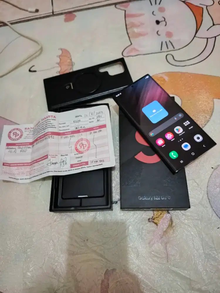 Samsung S22 ultra 12/256 Sein fullset mlusss 98% , lncarr jaya joss