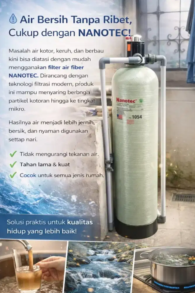 Filter Air Fiber: Praktis, Awet, dan Efektif