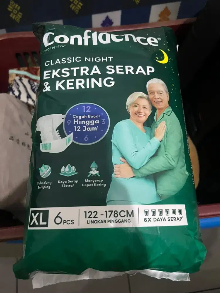 DIJUAL Confidence Classic Night Popok Perekat Dewasa Ukuran XL