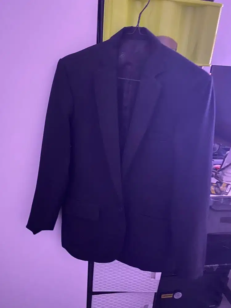 Jas hitam pria slimfit