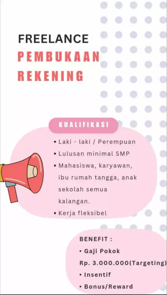 LOWONGAN FREELANCE