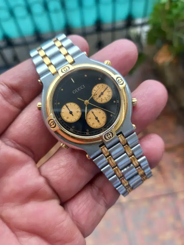 Gucci 9400 Chronograph Twotone seiko vintage