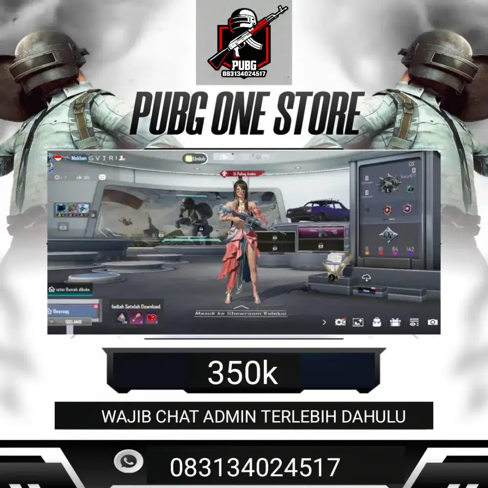 JUAL AKUN PUBG 350K