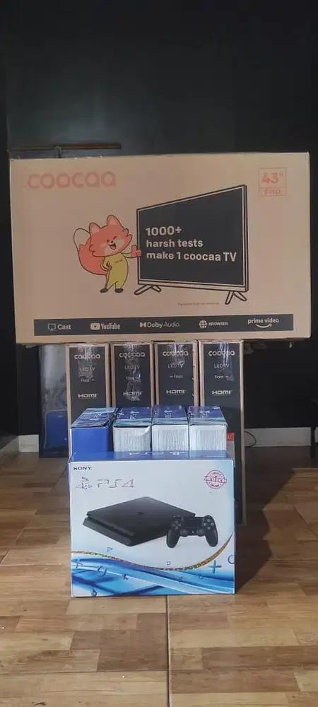(5set) PS 4 Full Set + Smart TV 43 inch