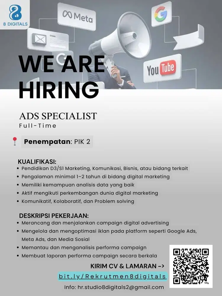 LOWONGAN ADS SPECIALIST