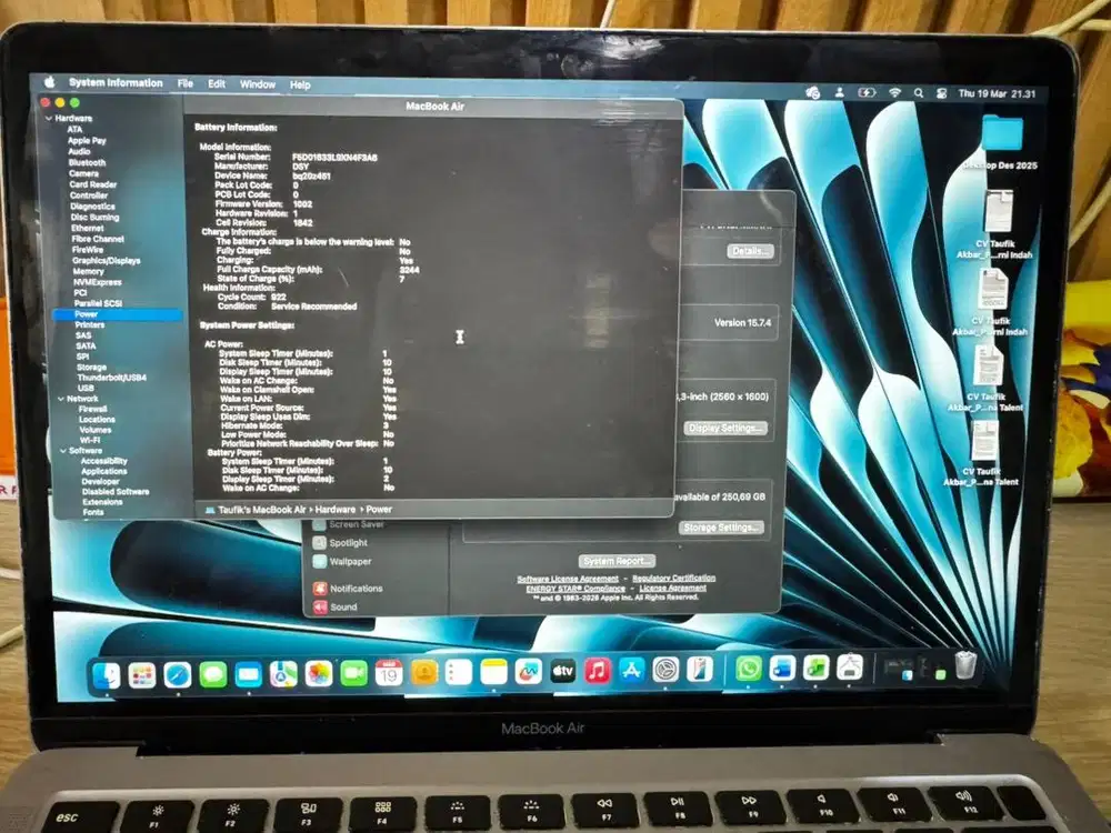 Macbook Air Retina 2020