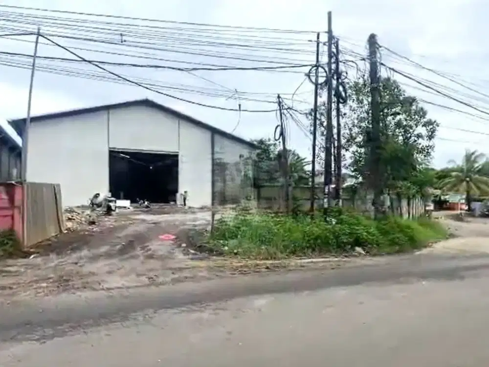 Dijual Gudang Baru 2500m2 di Raya Curug,Tangerang, Zona komersil, SHM.