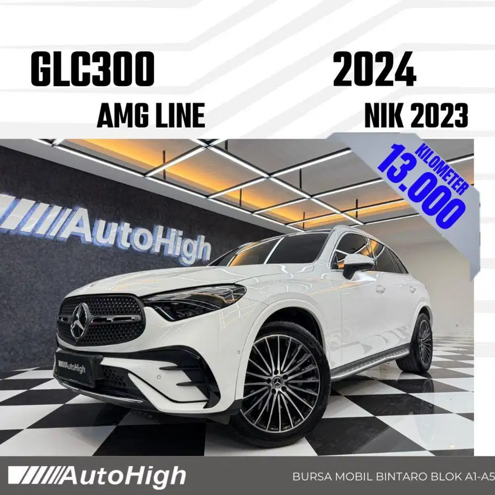 DP10% [Km13.000] GLC300 AMG 2023 White / GLC 300 Reg 2024 #AUTOHIGH