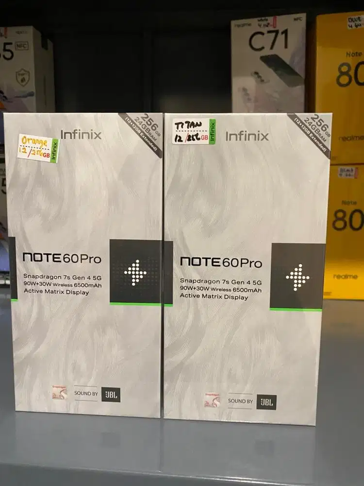 NOTE 60 PRO 8/256 NEWW GARANSI RESMI