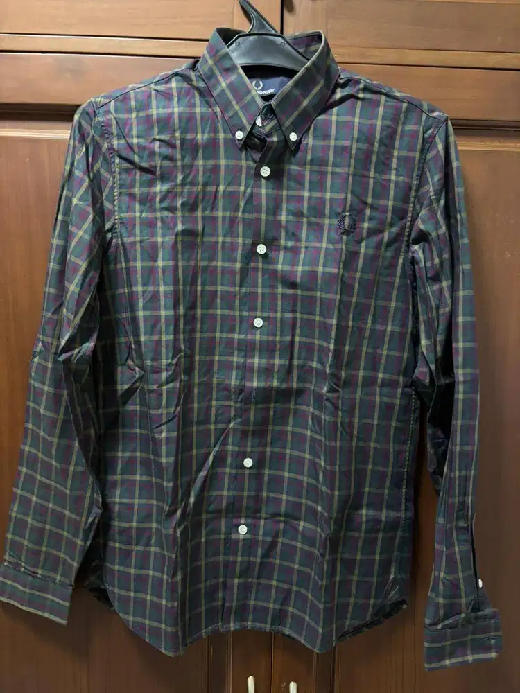 Fred Perry Tartan Long Sleeve Shirt preloved/bekas verygood condition