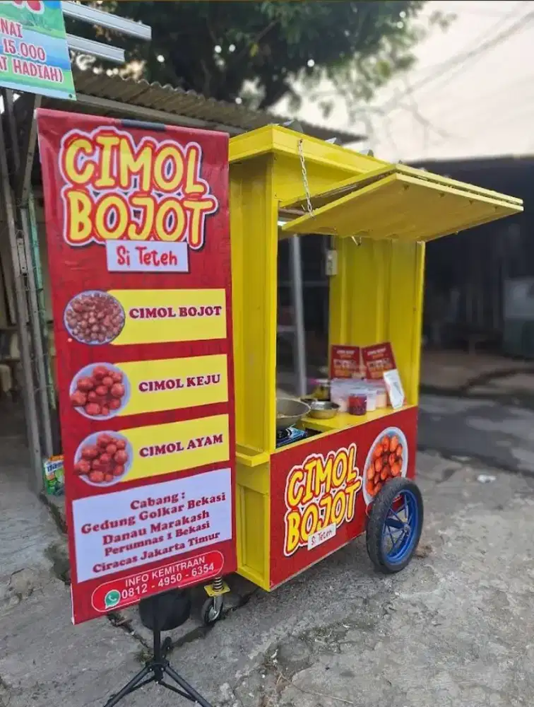 Dibutuhkan karyawan untuk jaga stand cimol pinggir jalan(mangkal)