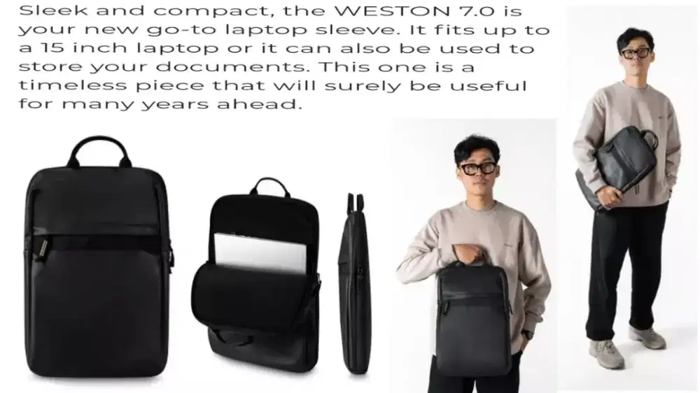 BODYPACK WESTON 7.0 LAPTOP SLEEVE 15 4L BLACK