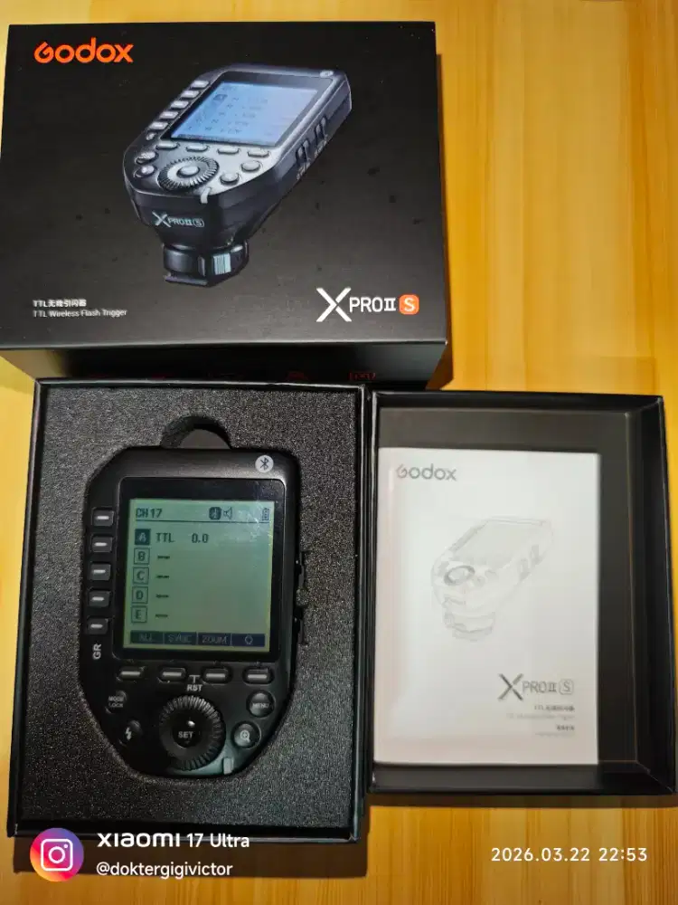Godox XProII-S Wireless Flash Trigger for Sony
TTL HSS XPro-II XPro II