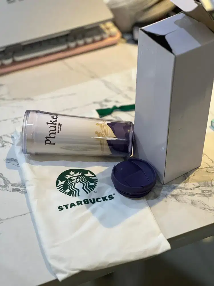 Tumbler Starbucks Phuket Original Baru Lengkap Box