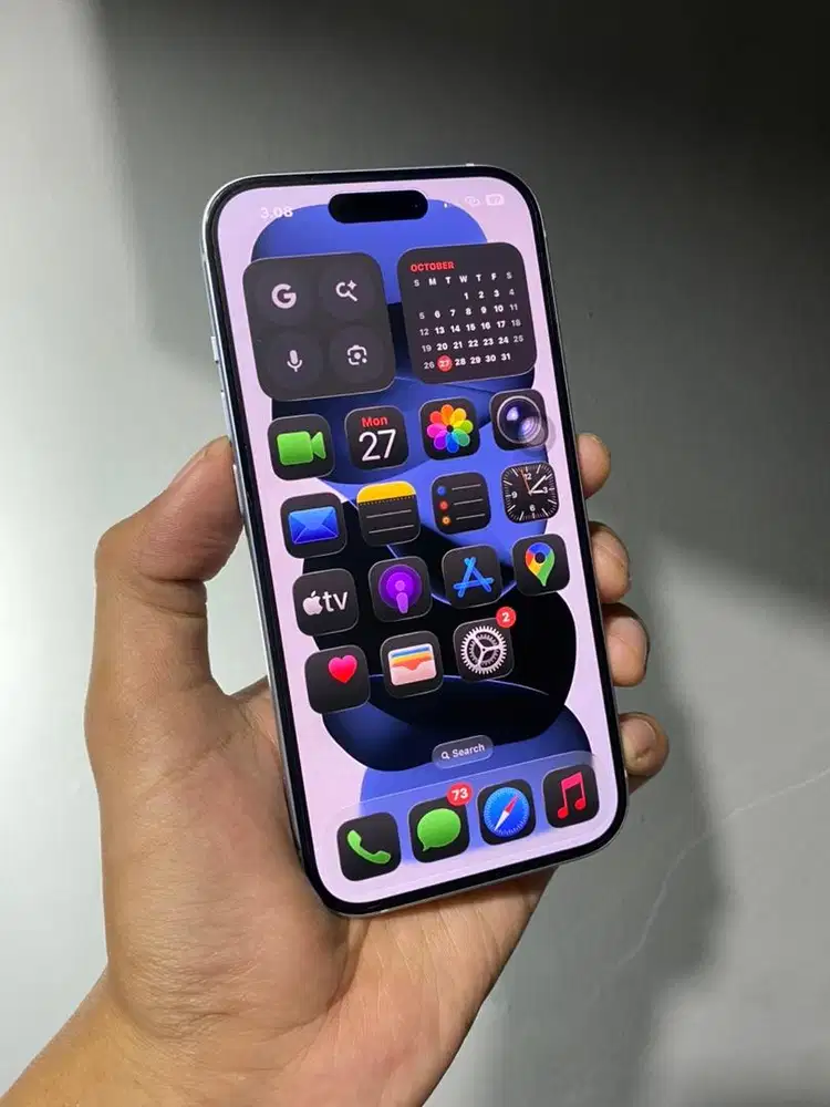 iPhone 15 blue 128gb ibox garansi