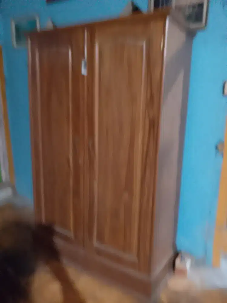 lemari kayu jati udah plituran