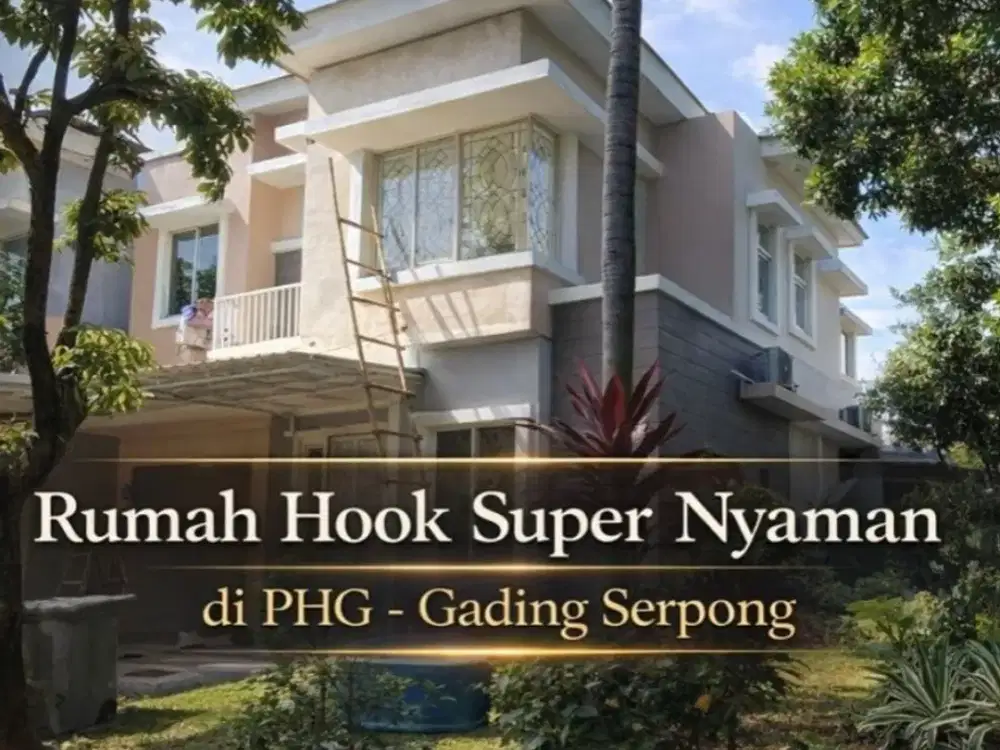 DISEWAKAN RUMAH HOOK Siap Huni di PHG Gading Serpong