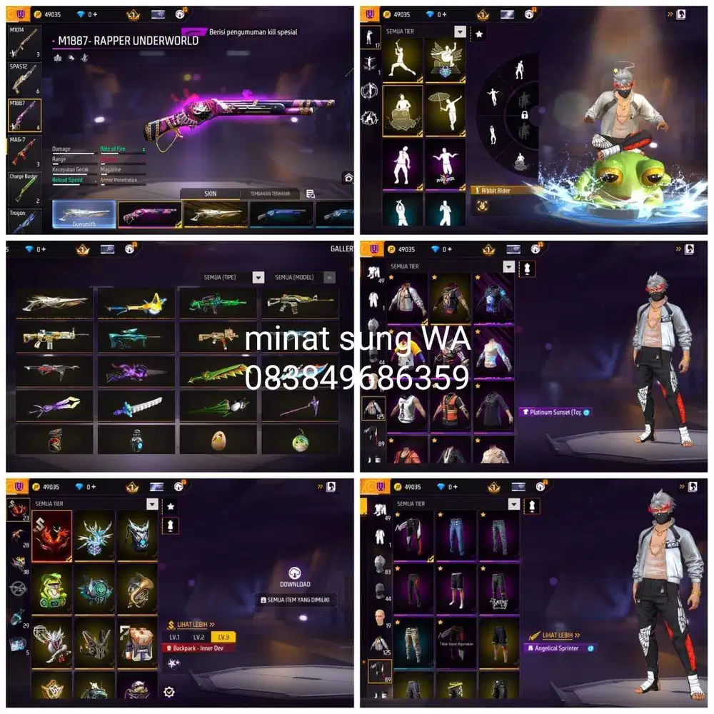 Jual akun ff murah aman dan terpercaya