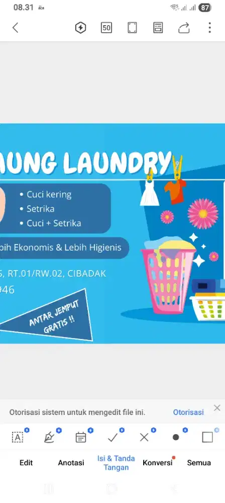 Operator Setrika Uap