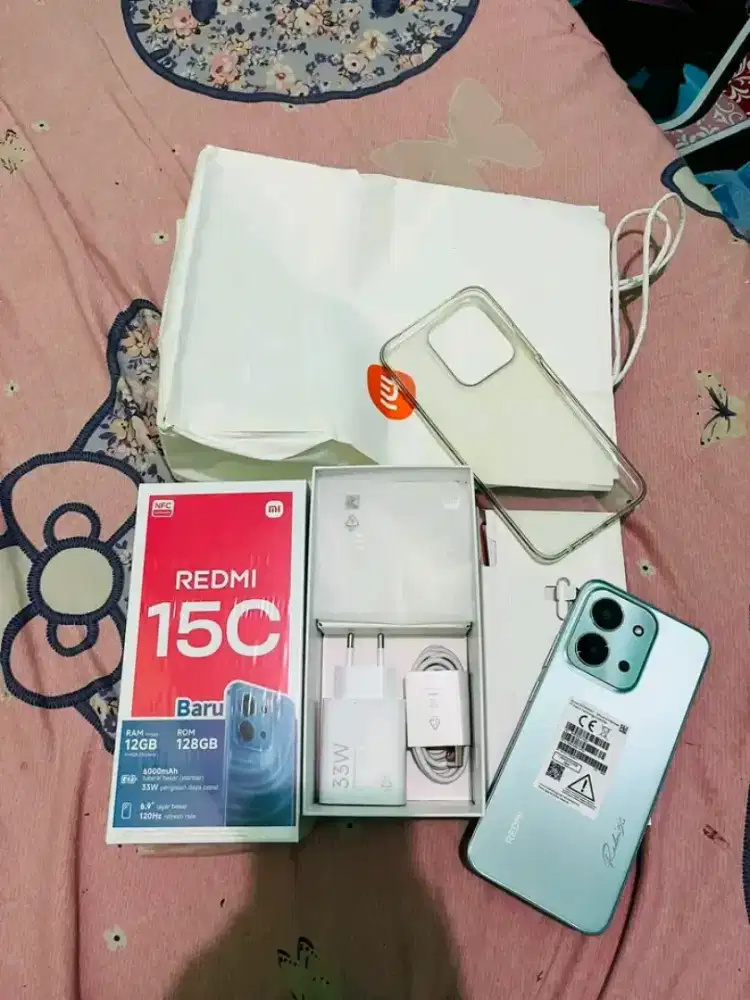 XIAOMI REDMI 15C NFC RAM 6+6/128 MULUS FULLSET