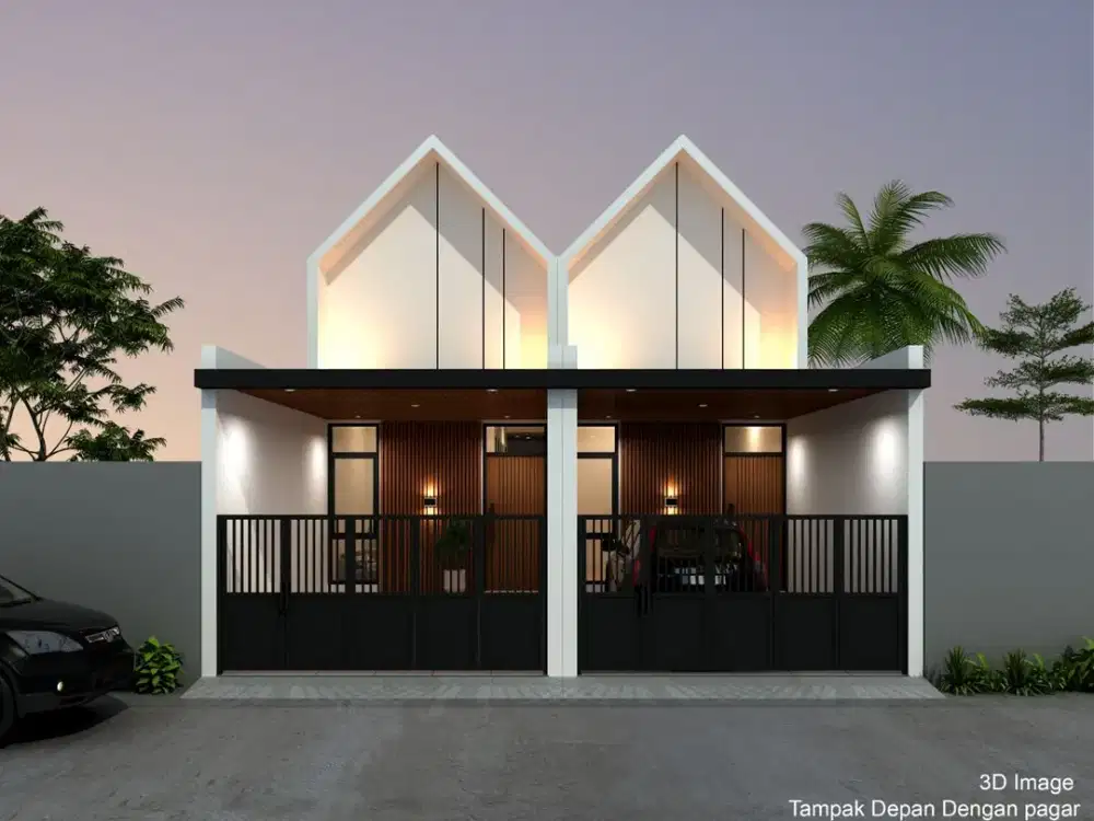 Rumah Unik Scandinavian Style Di Cisaranten Kulon Bandung