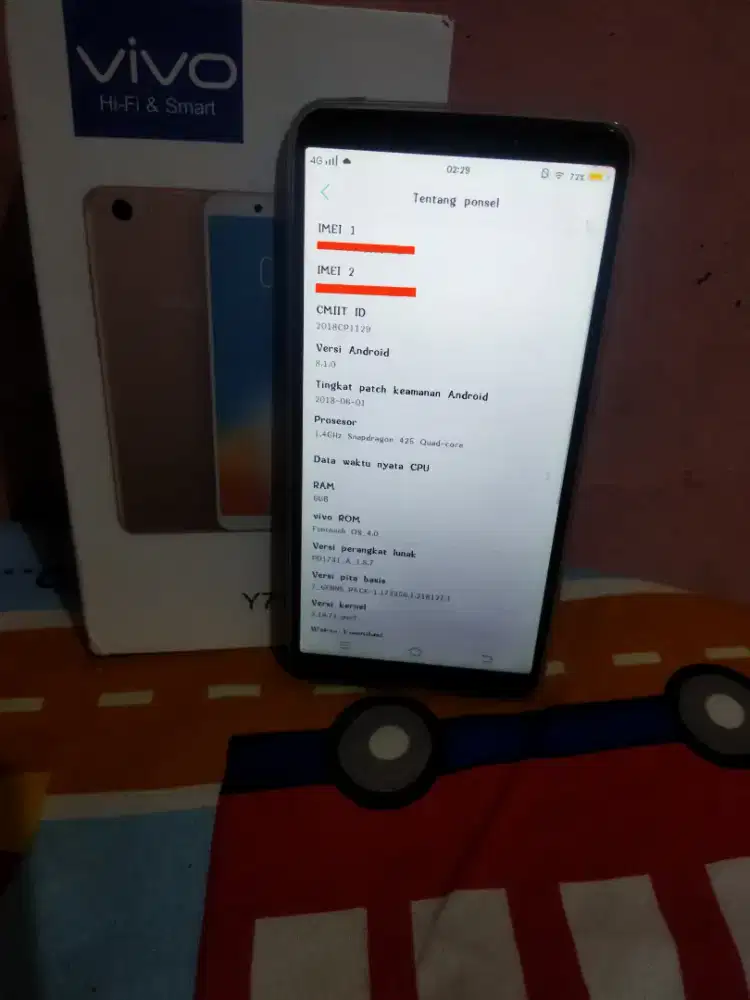 Vivo Y71 Ram 6/128 Fullset Refurbis