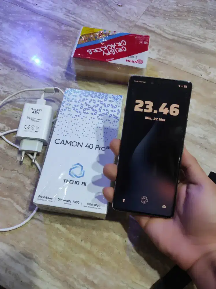 Tecno camon 40 pro 5G 1 fullset super mulus