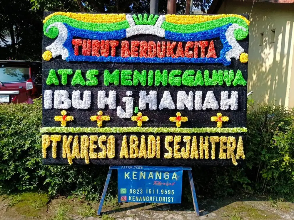 Karangan bunga makassar