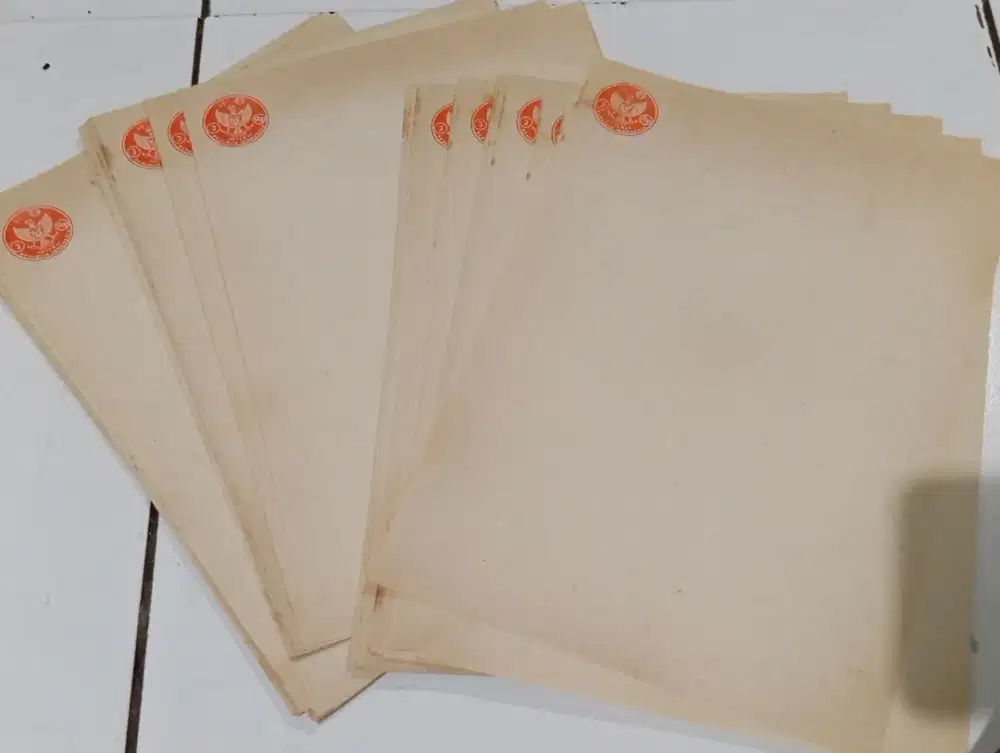 Dijual Borongan 90 Lembar Kertas Segel 1962 Single