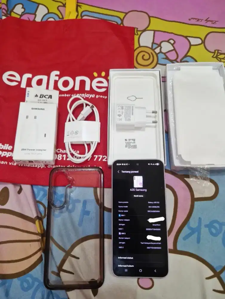 Di jual Samsung A35 5G ram 8/256gb PINK limitied edition FULSET