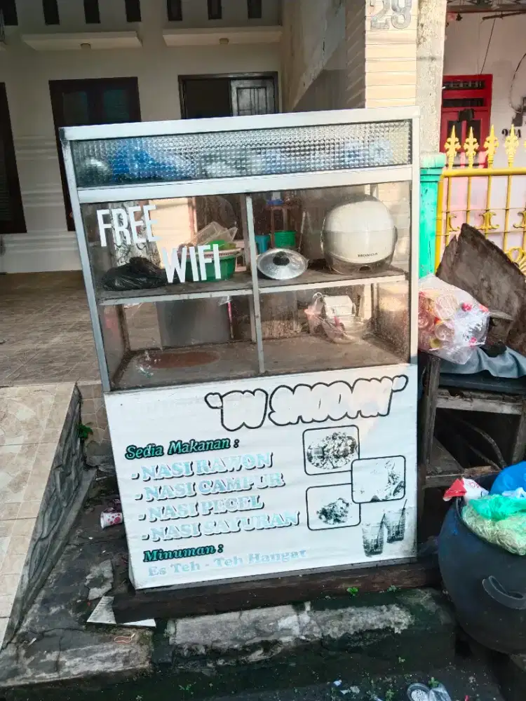 Rombong alumunium bekas seperti baru