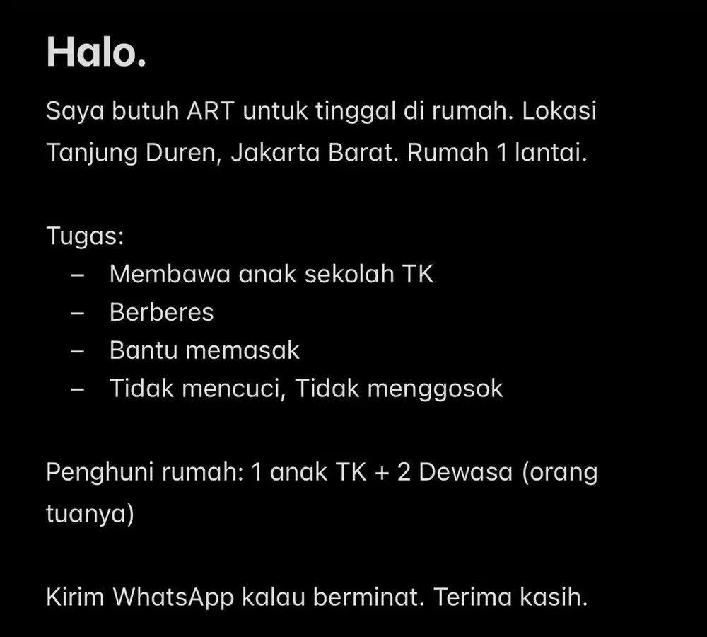 Asisten Rumah Tangga