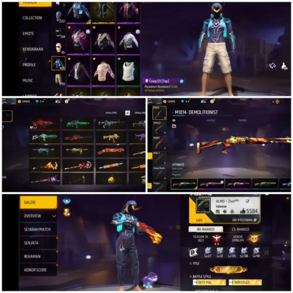 Jual akun ff aman dan amanah