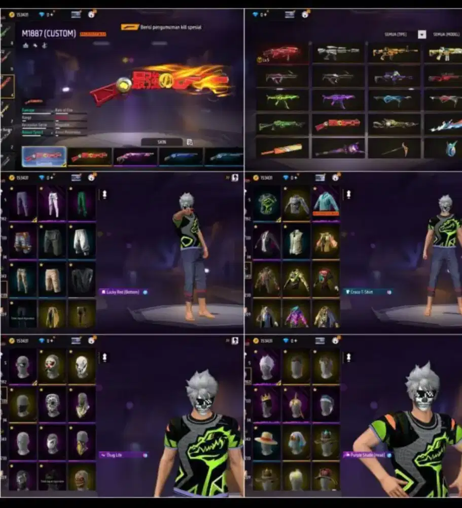 Jual akun ff aman dan amanah