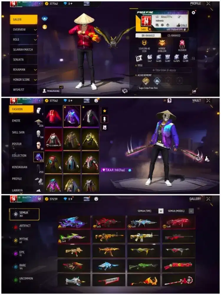 Jual akun ff aman dan amanah