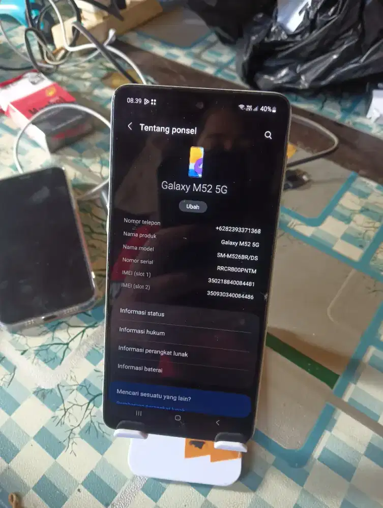 Samsung M52 5G ram 8+8 Rom 128 Snapdragon 778G 5G