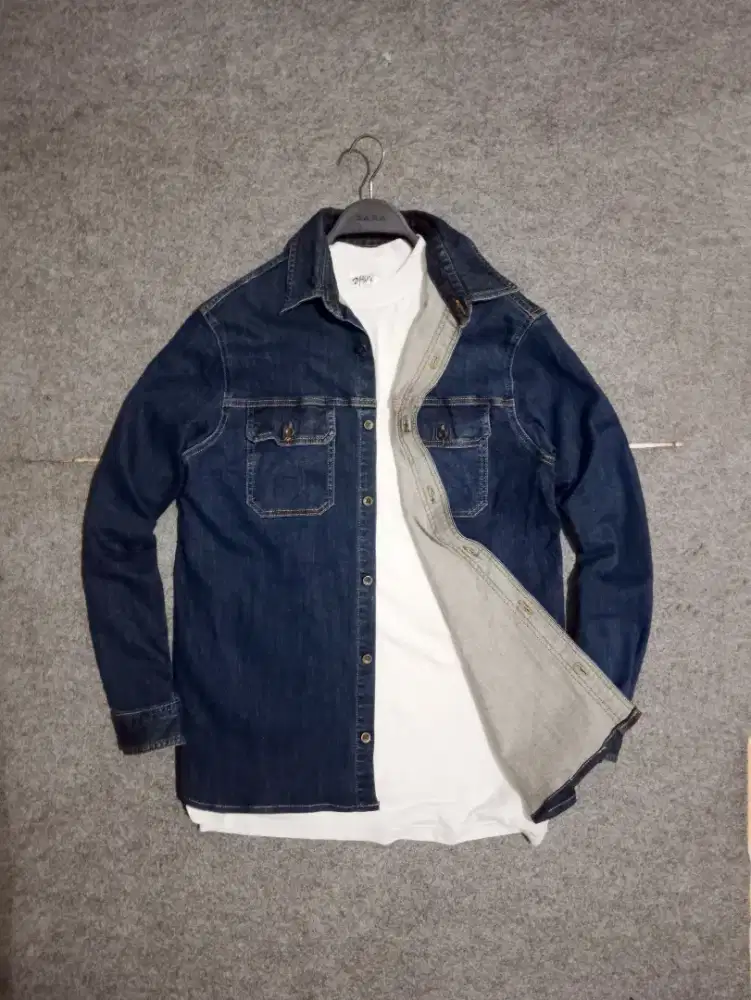 Jaket denim ONE PERCENTS size L