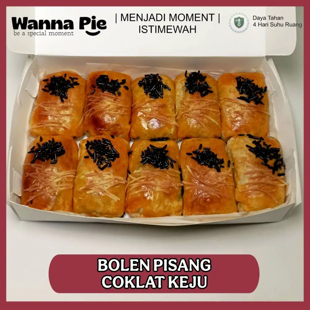 Bolen Pisang Coklat Keju Surabaya - Rasa Khas Isi 10 Pcs Fresh